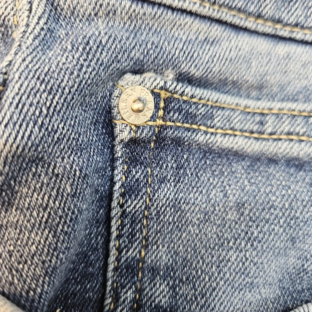 Frank & Eileen Cork Jeans Women 32 Slim Straight Raw Hem Medium Wash Denim - Picture 7 of 16